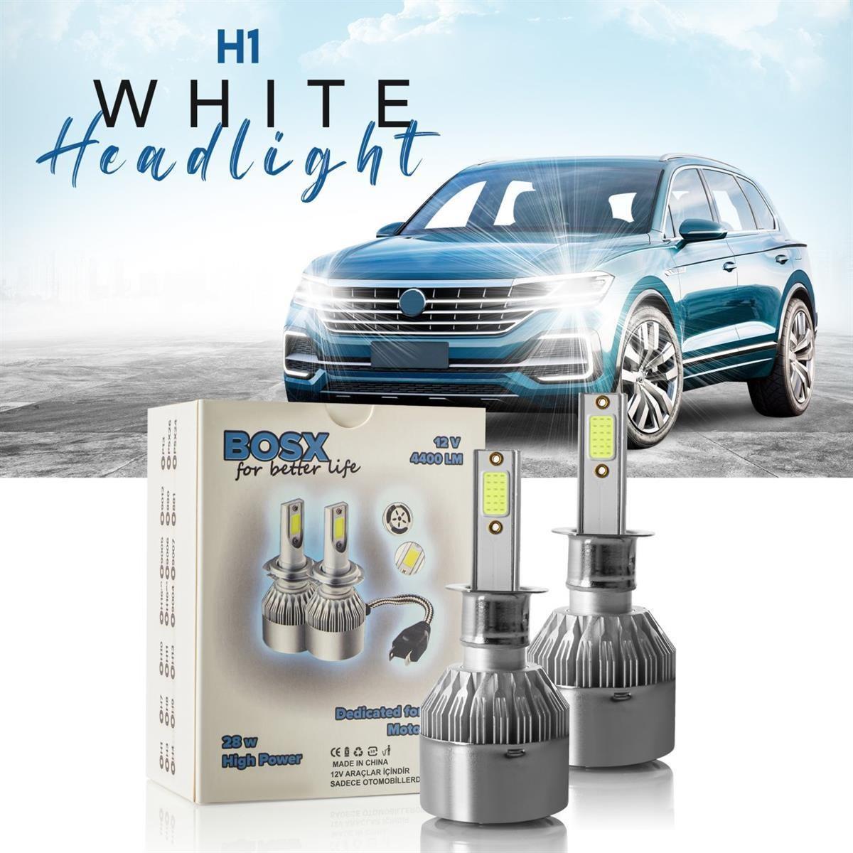 Bosx LED Xenon Yeni Teknoloji 4400 Lm Zenon Far Ampulü
