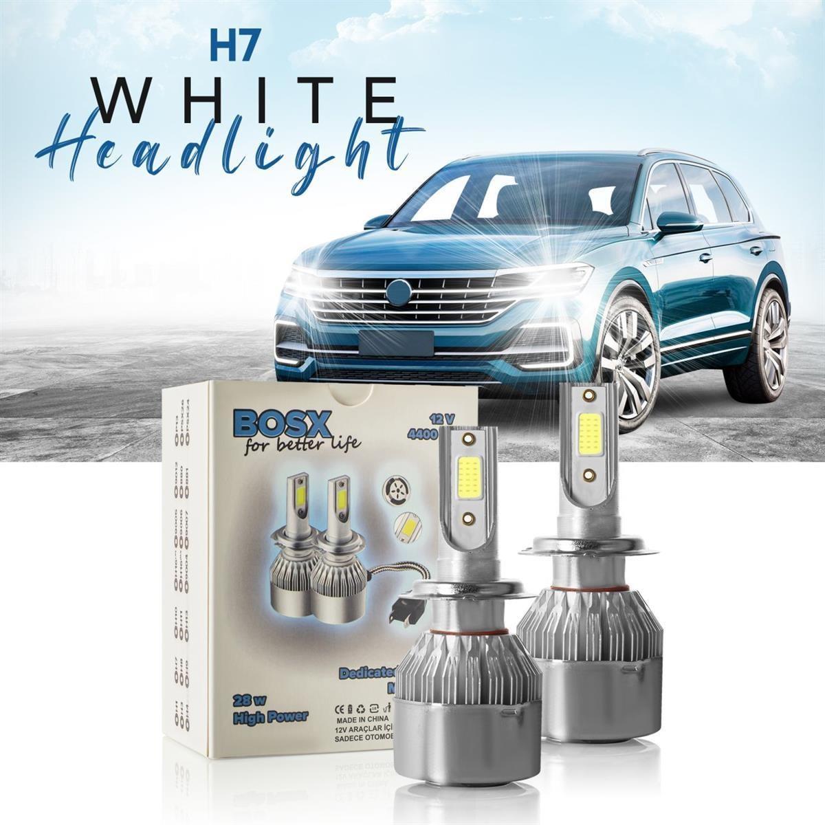 Bosx LED Xenon Yeni Teknoloji 4400 Lm Zenon Far Ampulü