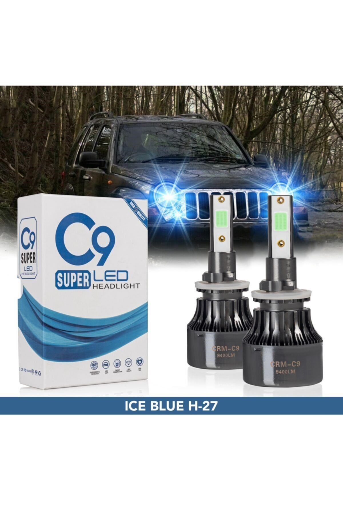 C9 Led Xenon BUZ MAVİ Zenon Far Ampulü H27