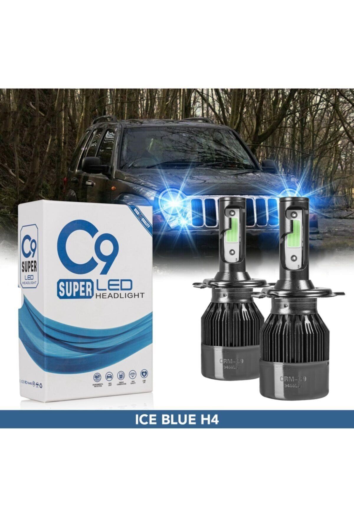 C9 Led Xenon BUZ MAVİ Zenon Far Ampulü H4