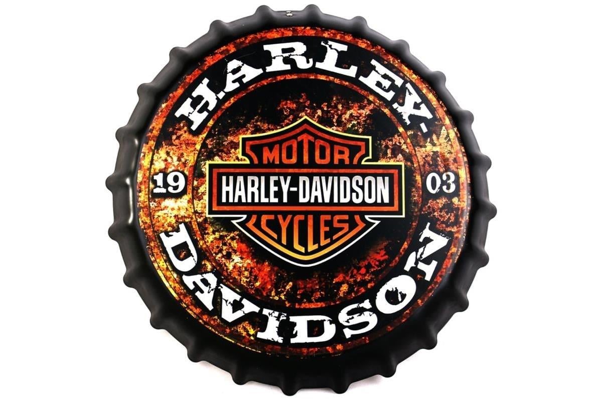 Dekorasyon Duvar Süsü Retro Metal Tabela ''Harley Davidson''