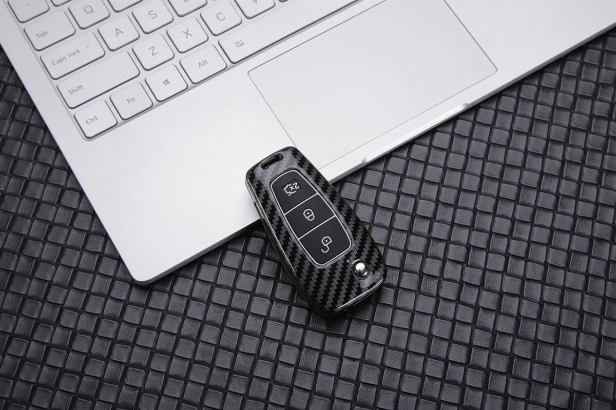 Ford Uyumlu Sustalı Anahtar Karbon Metal Anahtar Kılıfı