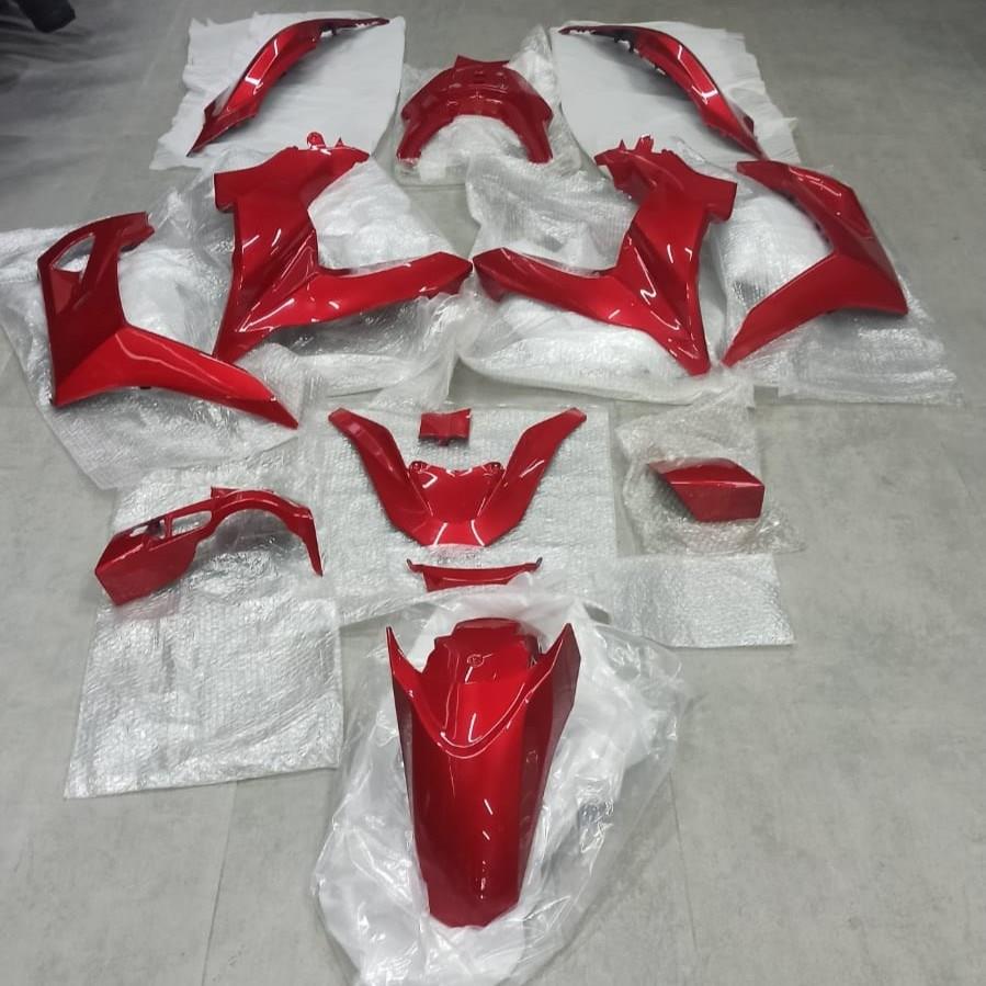 Honda Pcx 2021-2024 Kasa Grenaj Seti Kırmızı