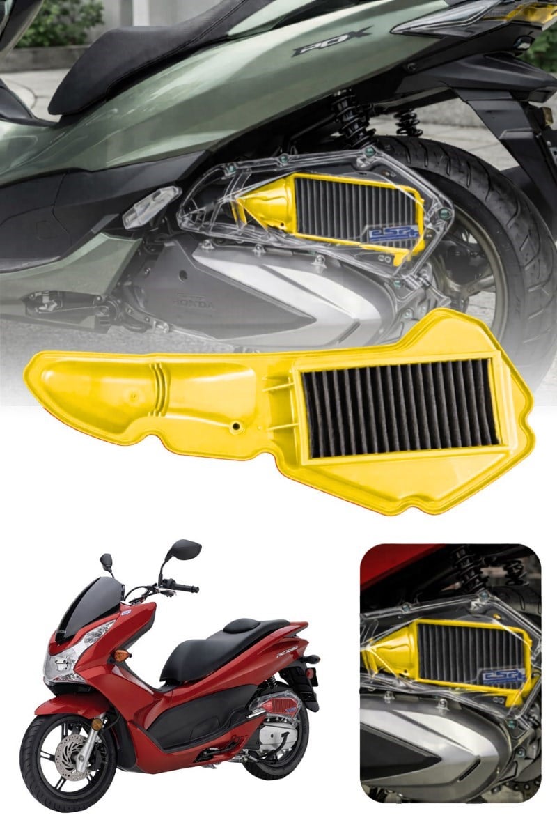 HONDA PCX Uyumlu SARI Temizlenebilir Performans Hava Filtresi (2021-2026) 