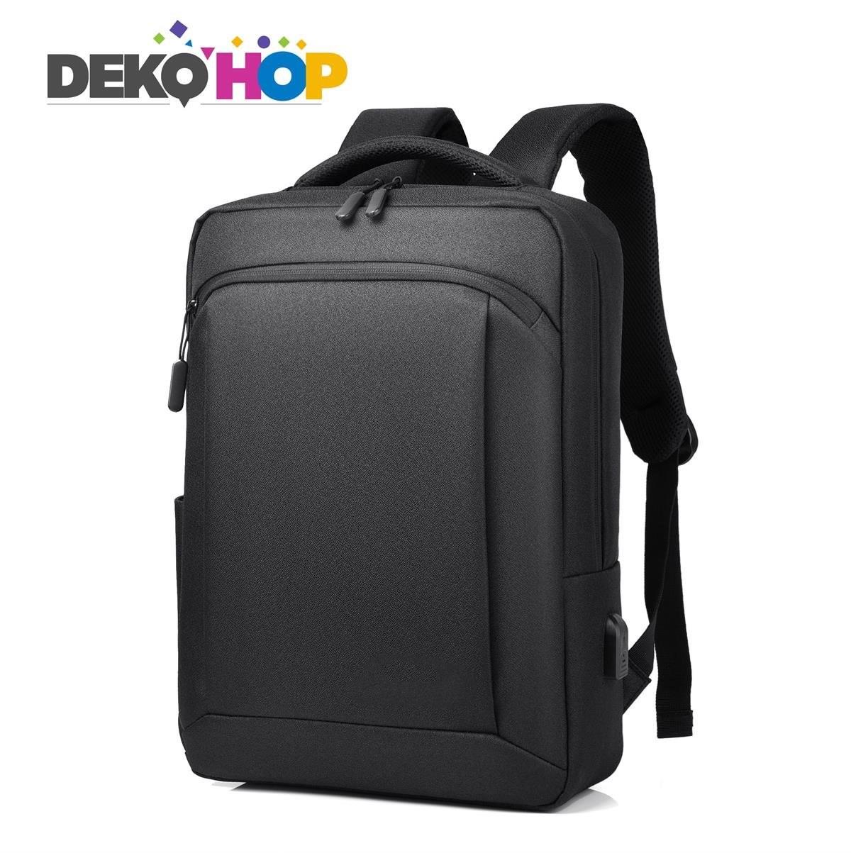 İş Seyahat Okul Laptop Notebook Ipad Sırt Çantası Usb Şarj Girişli Yeni Nesil Çanta SİYAH