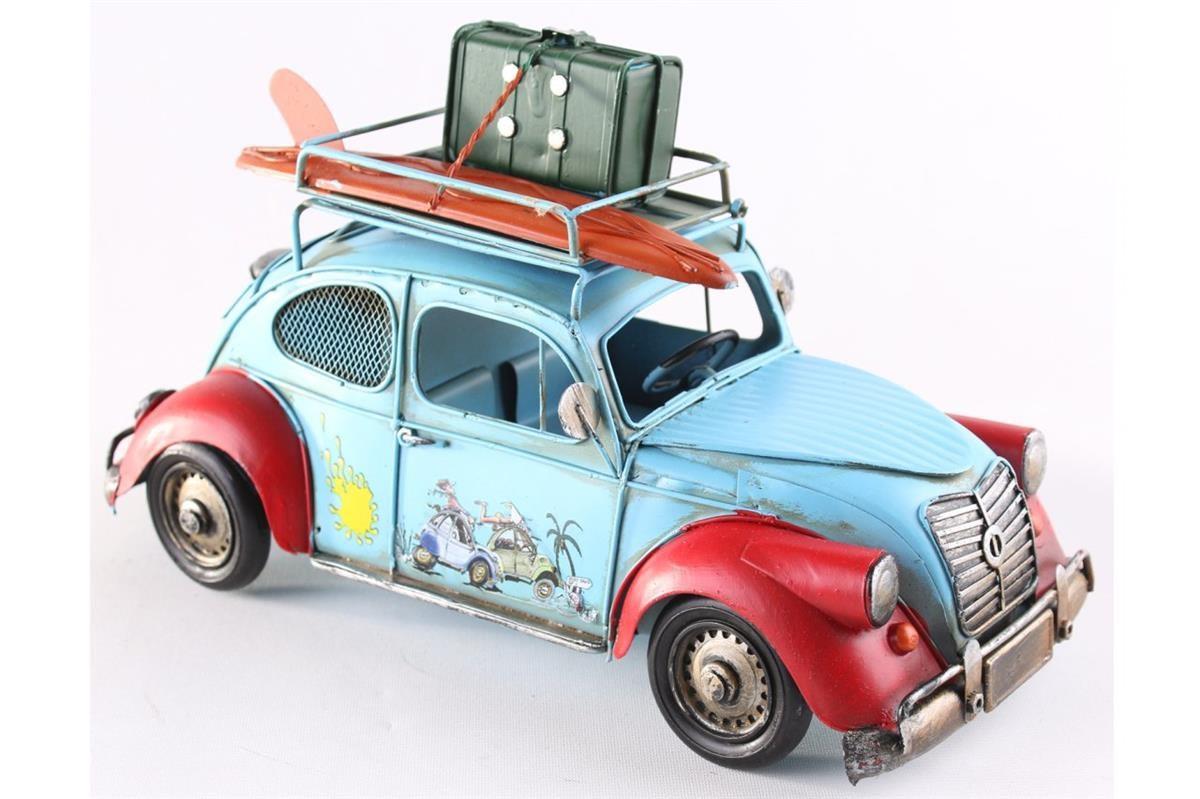 Klasik Nostalji Resimlik Dekoratif Retro Vosvos Kumbara Mavi
