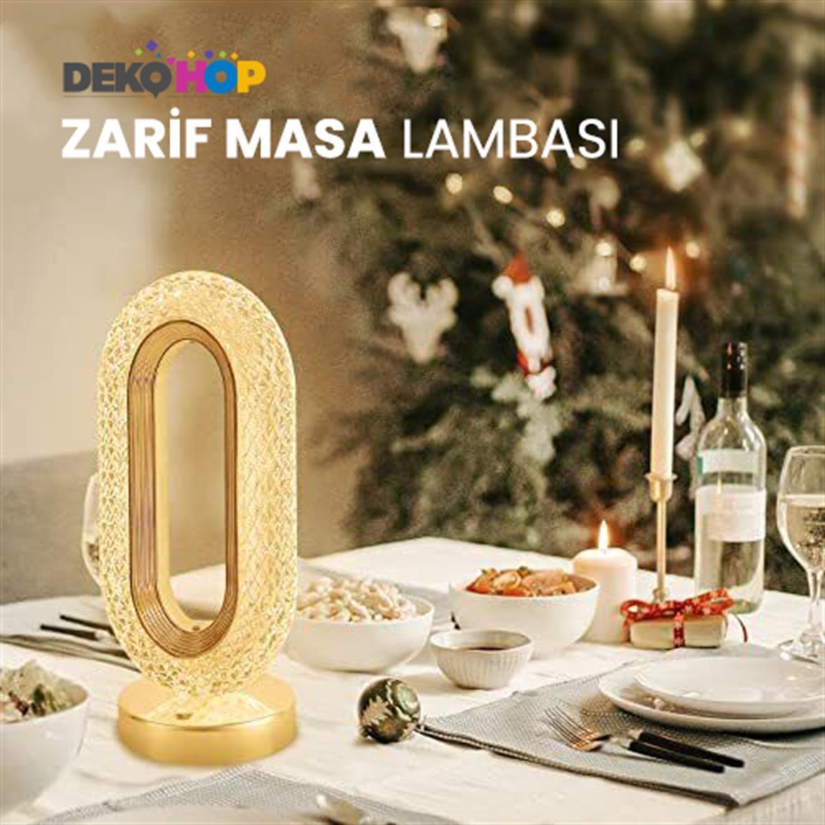 Kristal Elmas Dekoratif Masa Ve Gece Lambası Romantik Ambiyans Led