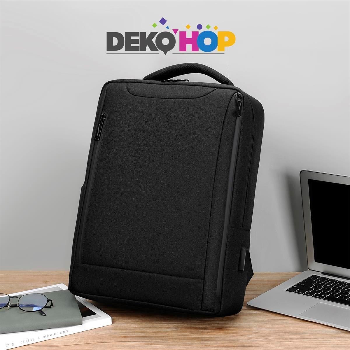 Laptop Notebook Ipad Sırt Çantası Yeni Nesil Usb Şarj Girişli Seyahat ve Günlük Eşya Taşıma Çantası SİYAH