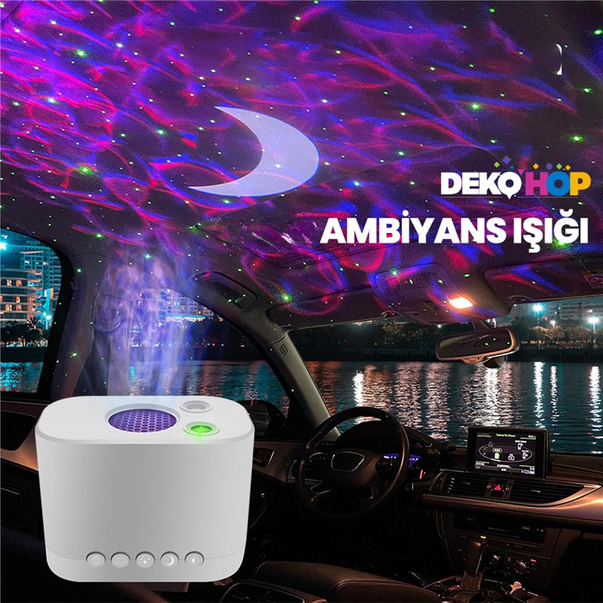 Led Animasyon Projektör Uzay Gece ve Parti  Ambiyans Lambası