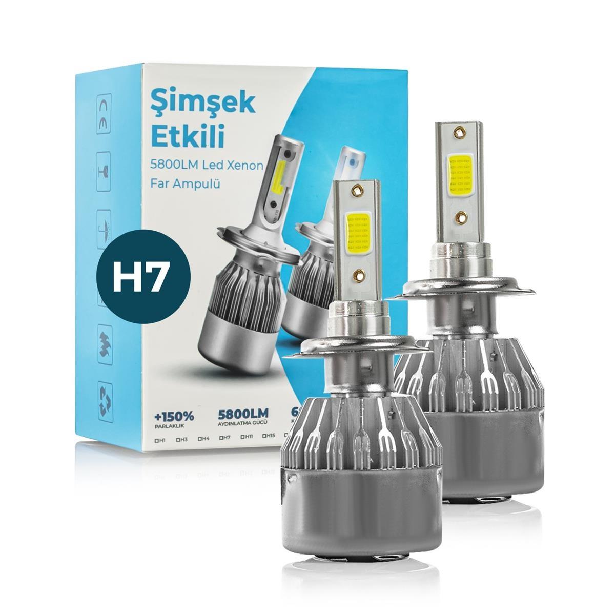 Led Xenon Far Ampulü BEYAZ Renk Zenon  Led Far