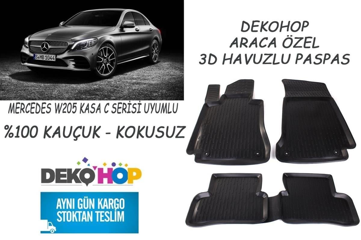MERCEDES Oto Paspas Araca Özel 3D Havuzlu W205 KASA C SERİSİ
