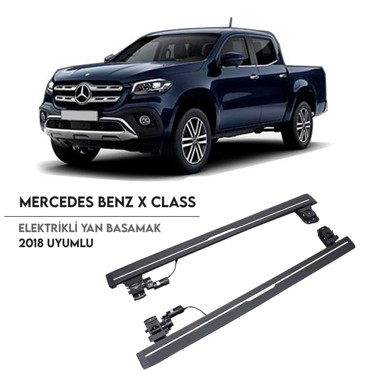 Mercedes X CLASS Elektrikli Yan Basamak Seti 2018 Sonrası Uyumlu
