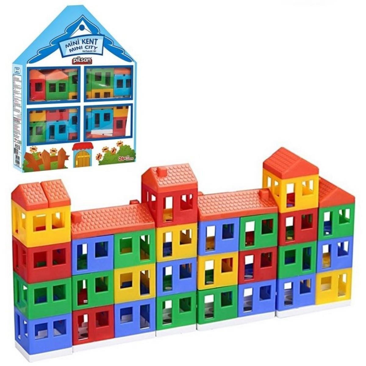 Mini Kent 40 Parça Blok Oyuncak