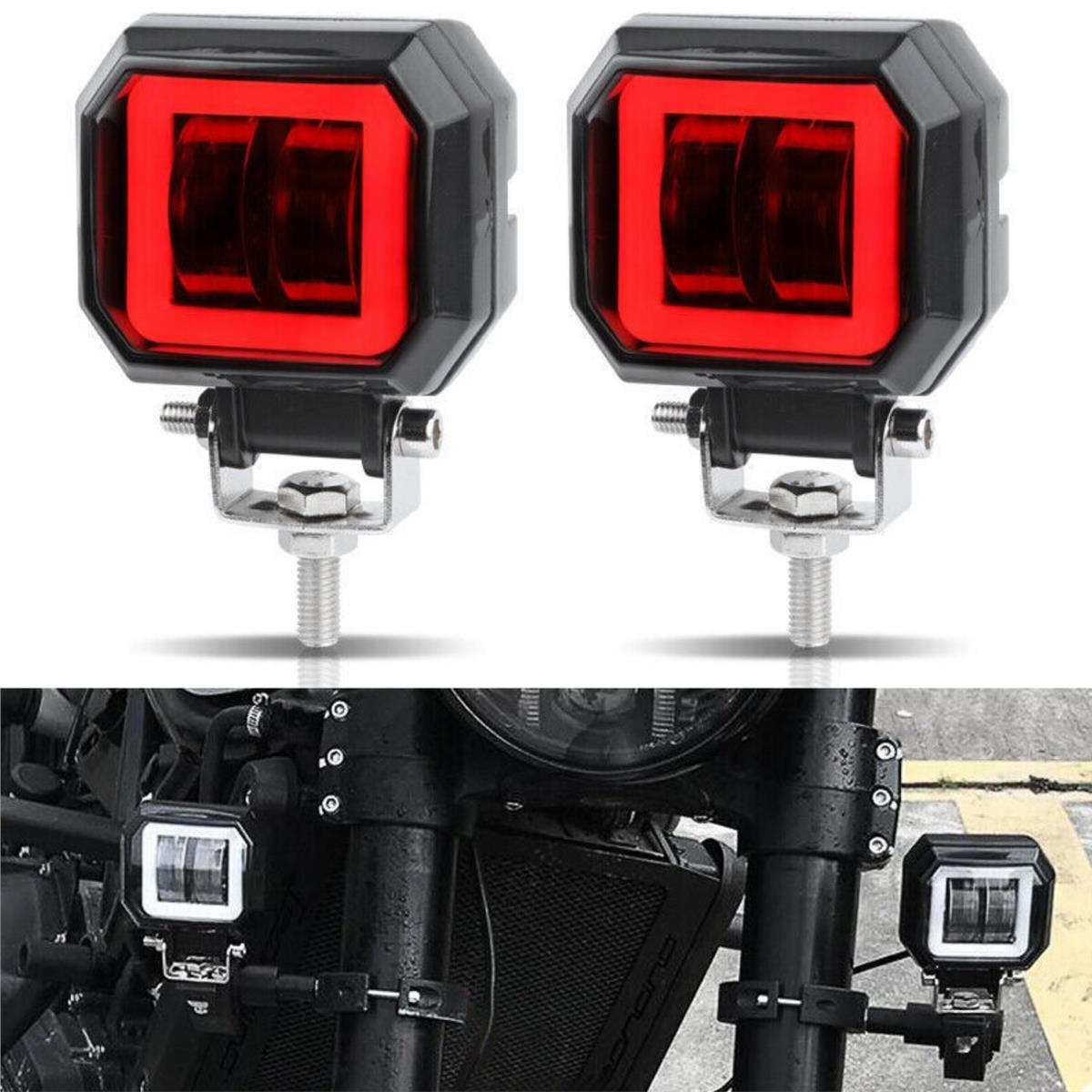 Motosiklet Atv Sis Farı Angelli 2 ADET SET ANGEL RENK SEÇENEKLİ