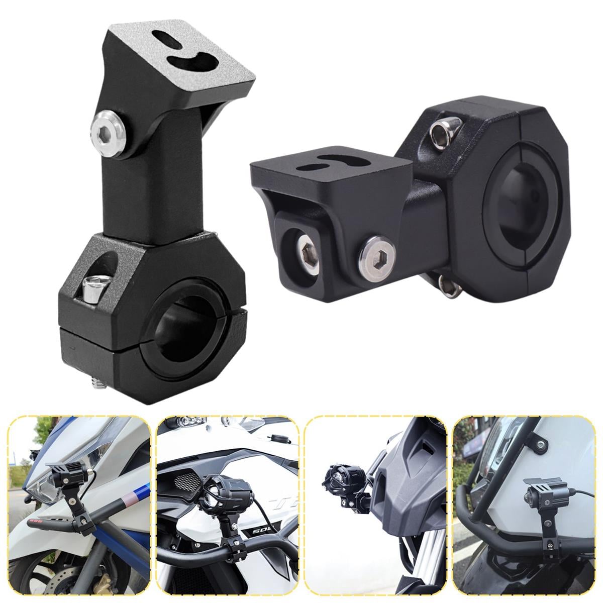 Motosiklet Gidon Sis Farı Montaj Ayağı 2 ADET Ayarlanabilir Braket Alüminyum 18-32mm