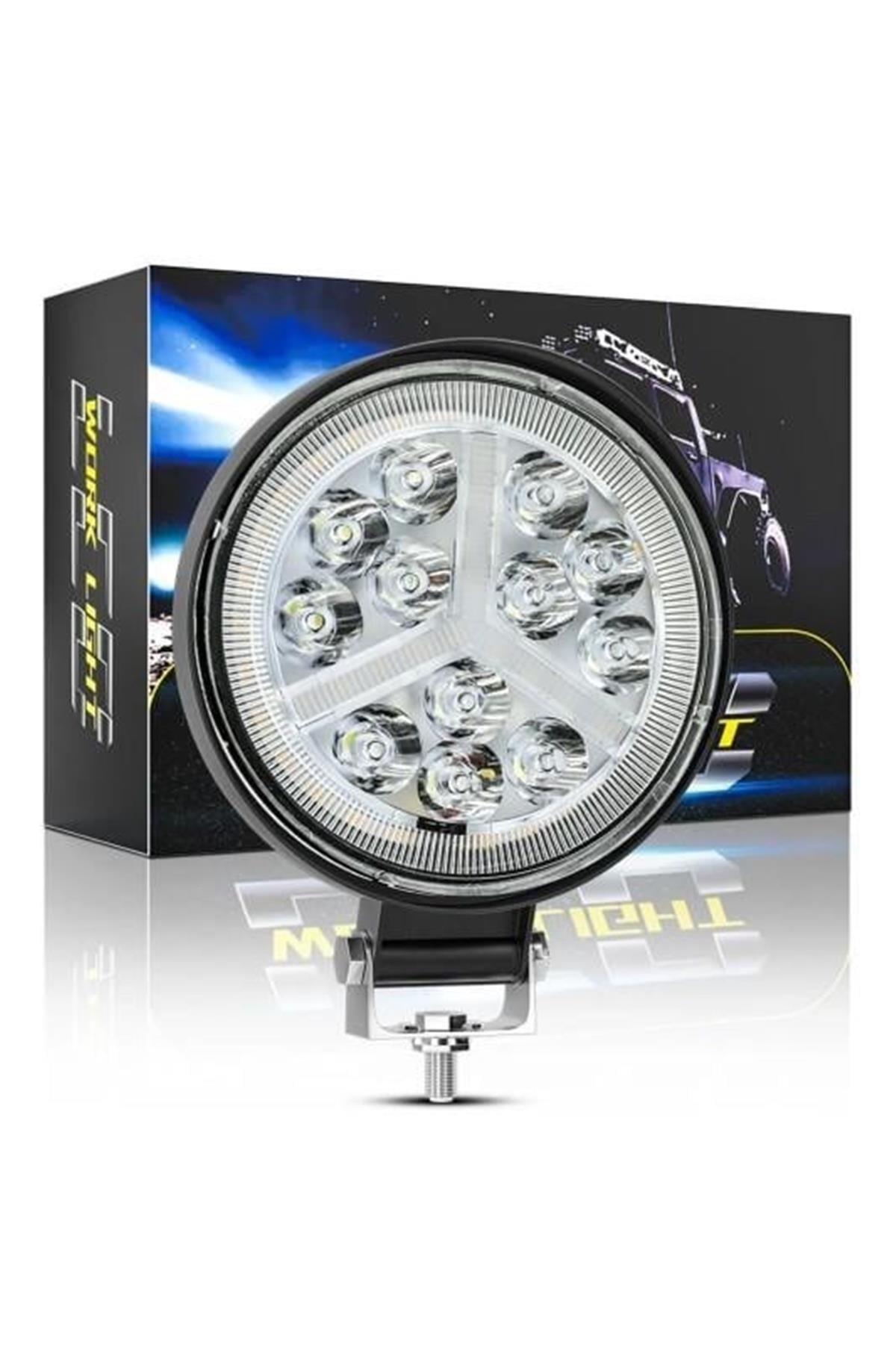 Off Road 16 Led Çalışma Lambası DRL Sarı Renk Sinyal Flash Arazi Aracı Tır Kamyon Tekne Sis Farı