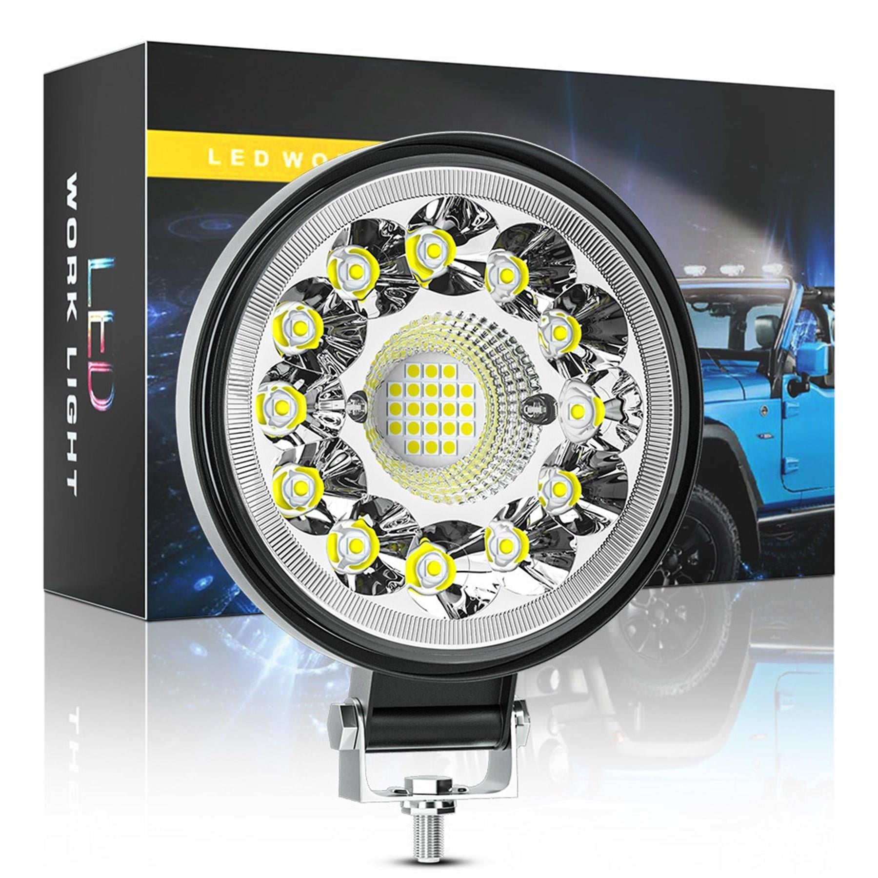 Off Road 33 Led 99 Watt Yuvarlak Traktör Tır Kamyon Tekne Sis Farı Projektör Çalışma Lambası 2 Adet