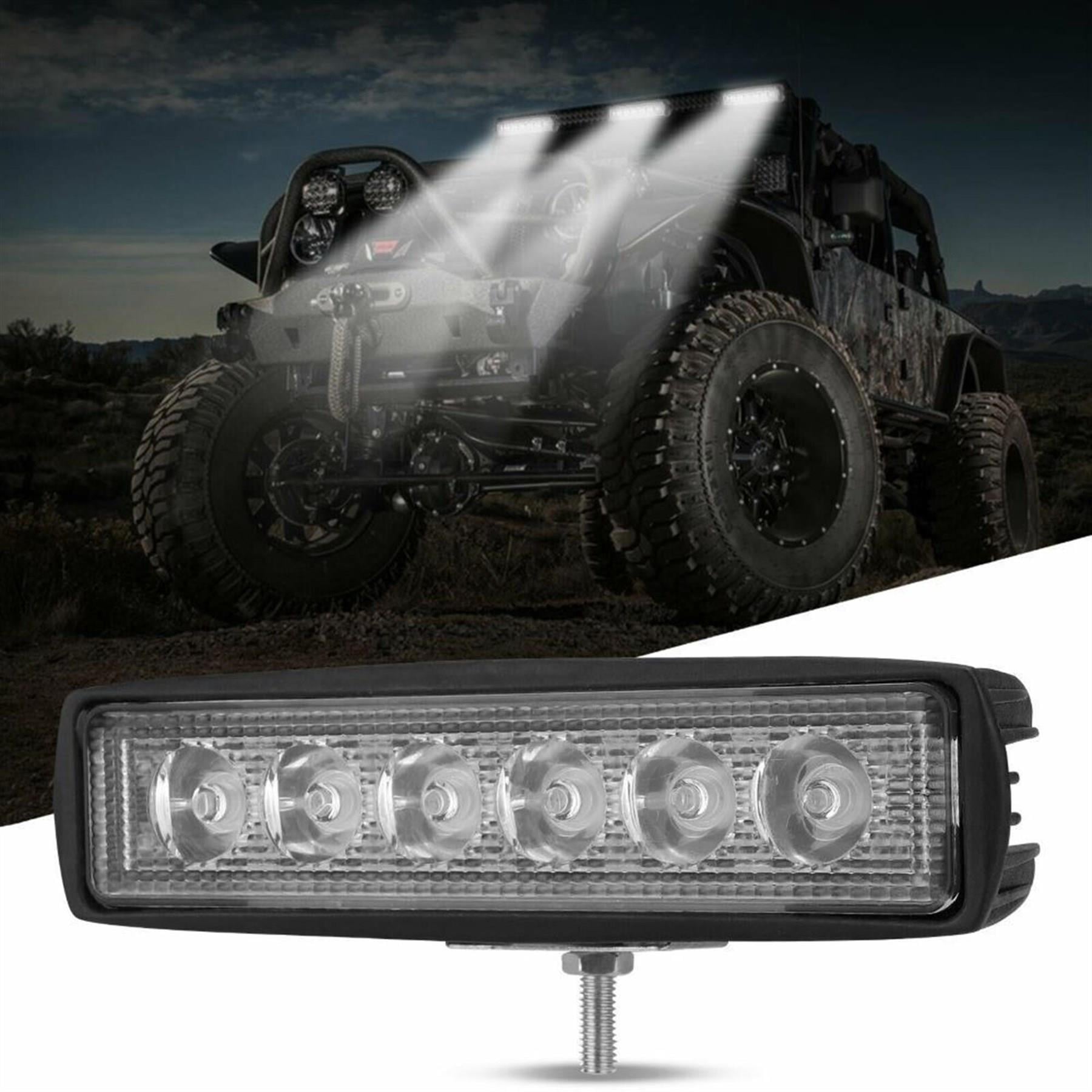 Off Road 6 inç 18 W 6 LED Plastik Kasa Mini Led Bar Oto Gündüz Led Sis Farı  1 Adet