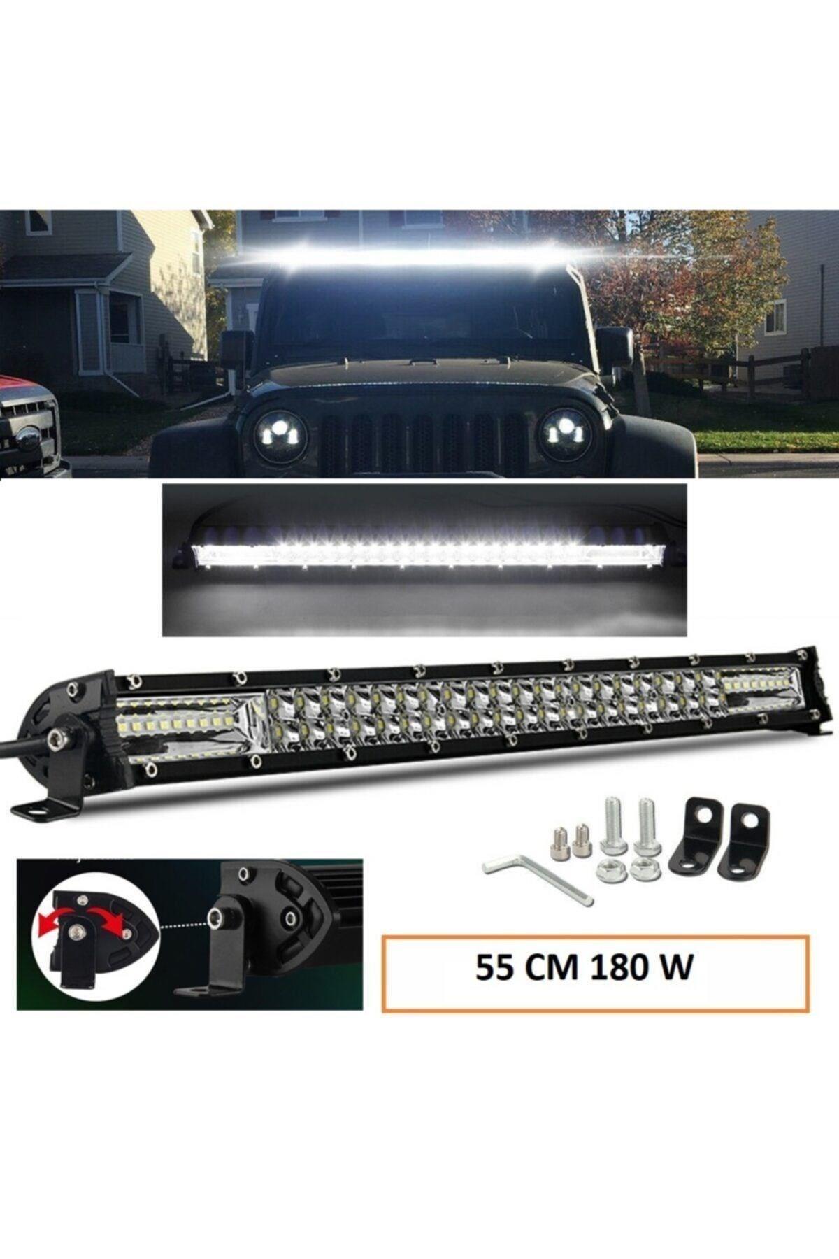 Off Road Led Bar Çift Sıra 55 cm  Beyaz Sarı Mod