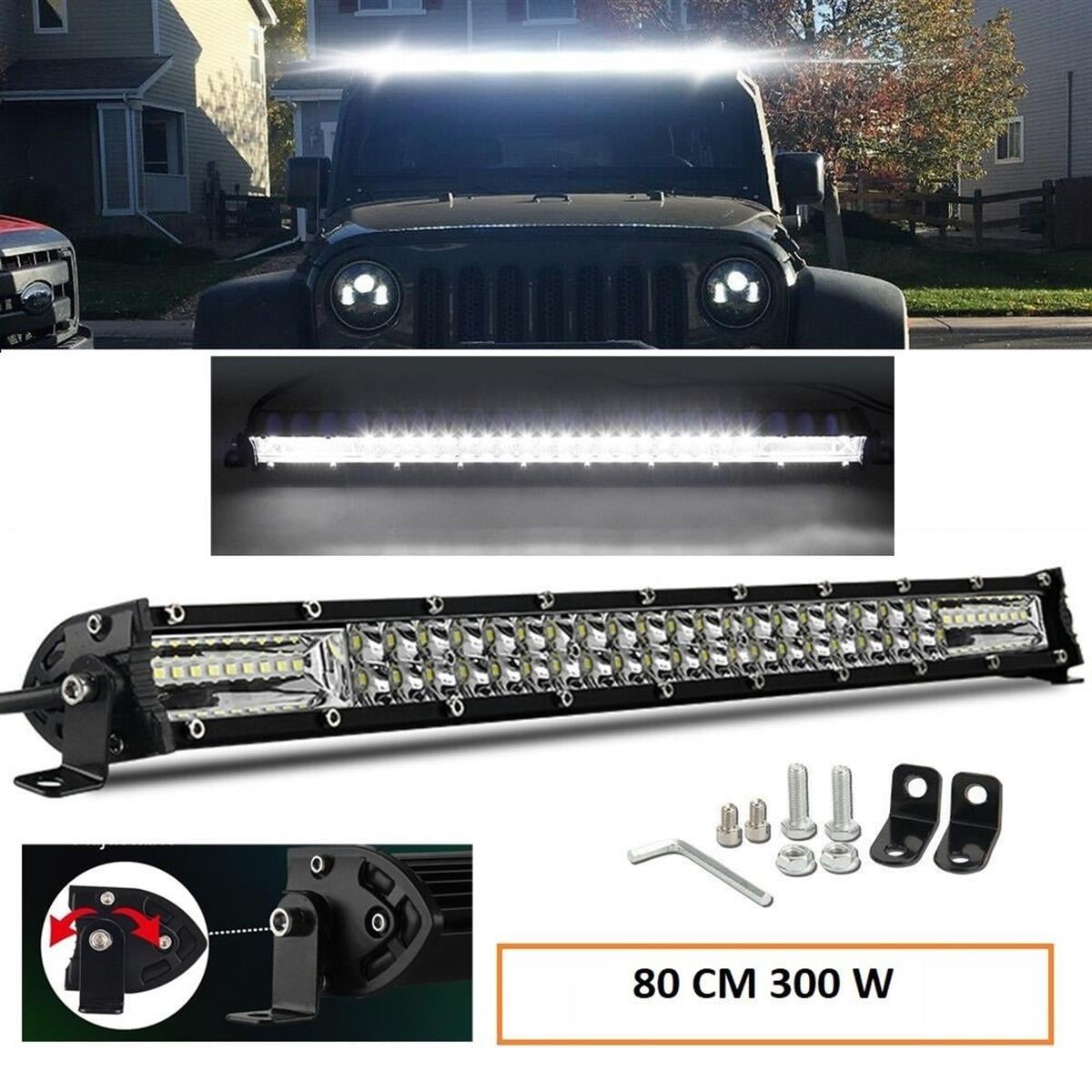 Off Road Led Bar Çift Sıra 80 Cm Beyaz Sarı Mod