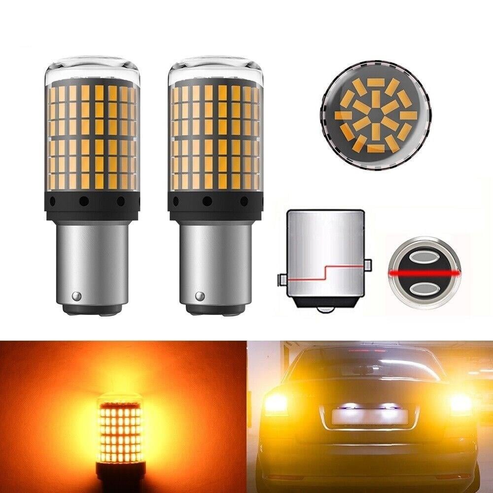Oto Led Park Ve Fren Ampulü 1157  P21/9W Çift Tırnak 144 Led Turuncu Ampul 2 ADET