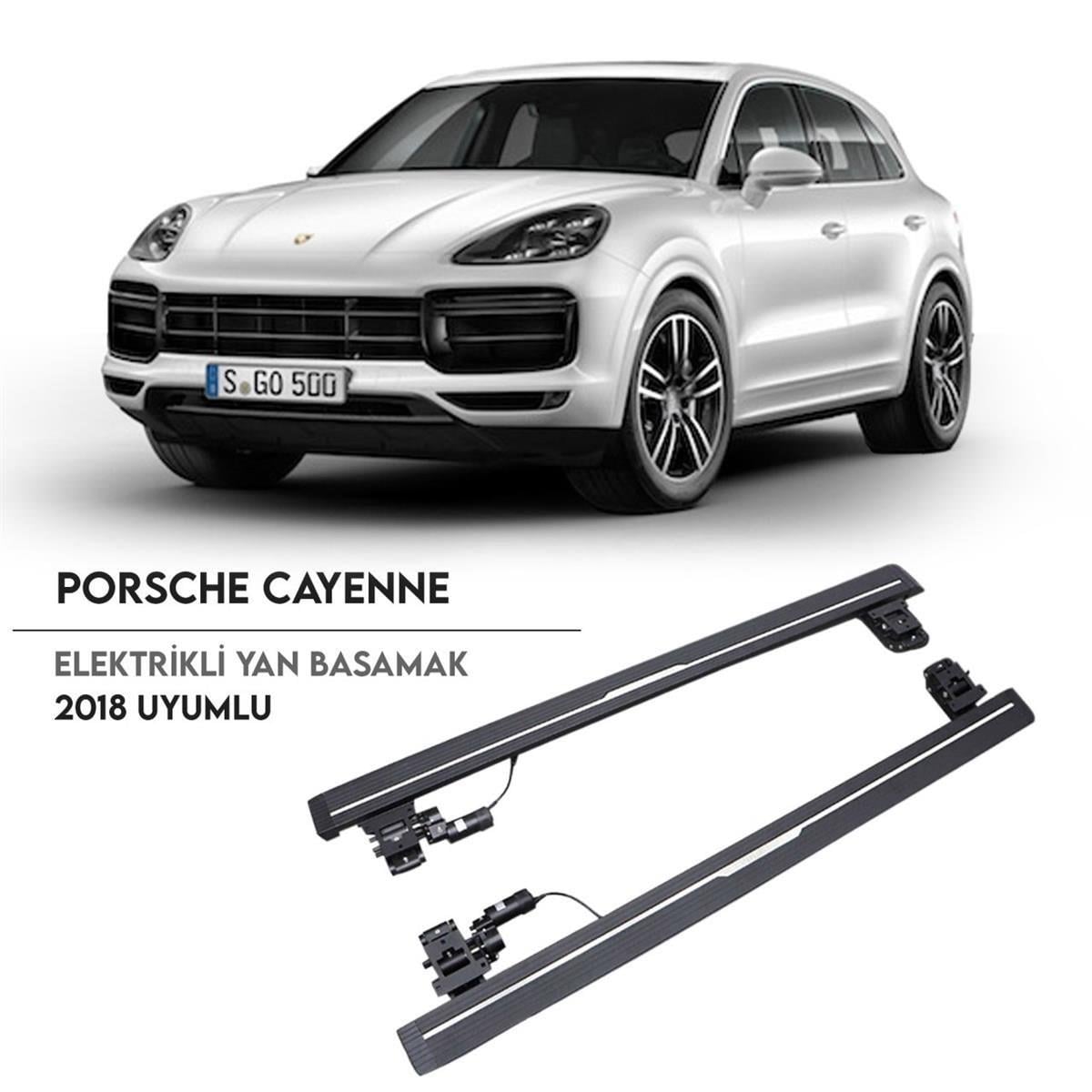 PORSCHE CAYENNE Elektrikli Yan Basamak Seti 2018 Sonrası Uyumlu