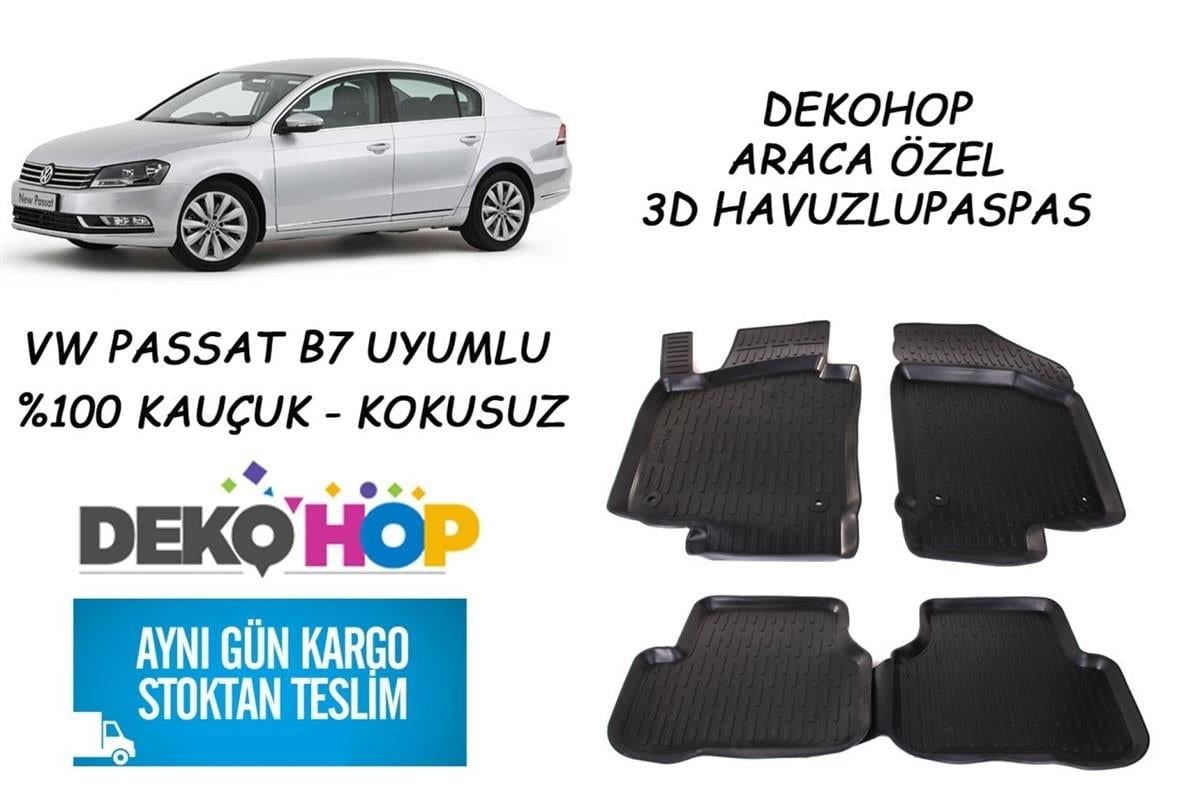 VW PASSAT B7 KASA 3D Havuzlu Araca Özel Kauçuk Oto Paspas