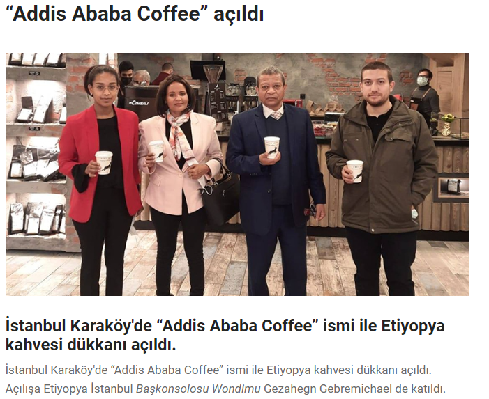 Ethiopian Coffee Açıldı