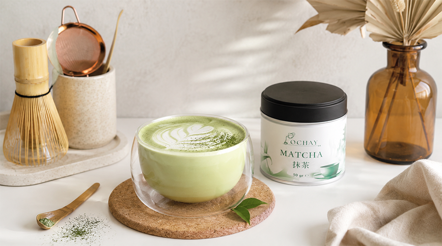 Ev Yapımı Muzlu Kremalı Protein Matcha Latte Hazırlanışı