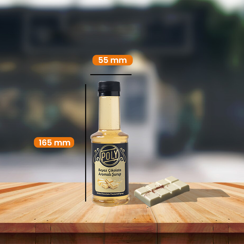 6 Pack White Chocolate Flavored Coffee Syrup (6X200 ML.)