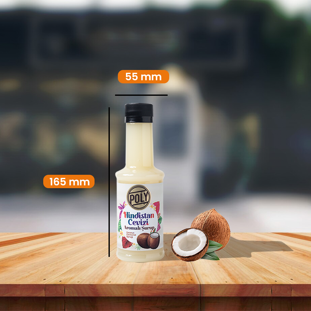 Poly 6lı Hindistan Cevizi Aromalı Kahve Şurubu (6X200 ML.)