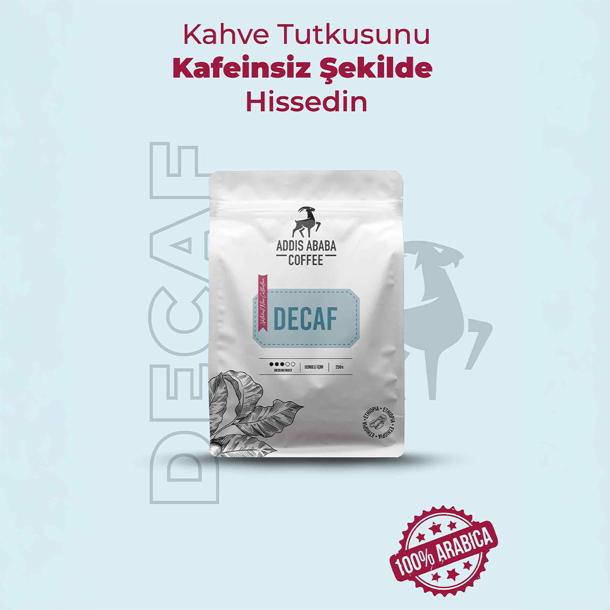 Addis Ababa Coffee - Decaf Kahve - Arabica - Kolombiya Supremo - 250 Gr.