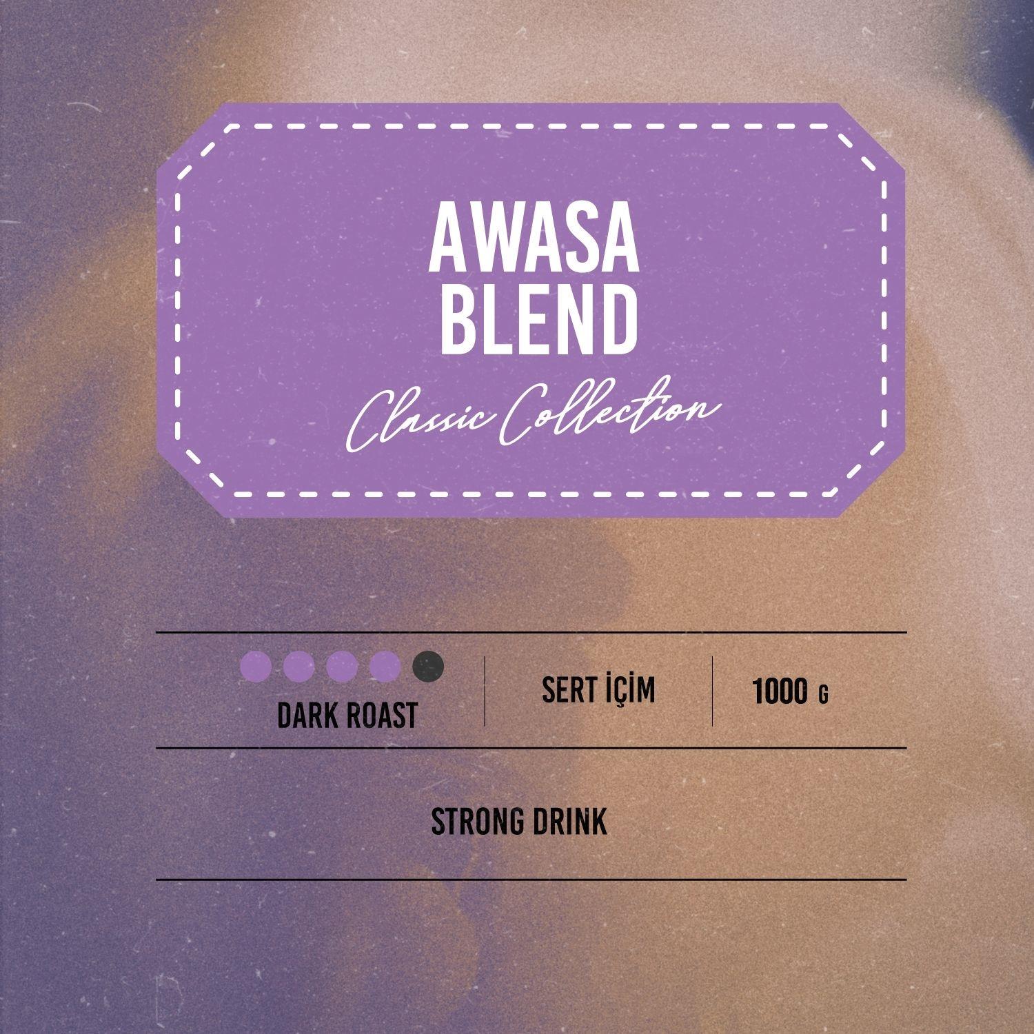 Awasa Blend Roasted Coffee Beans 1000 Gr