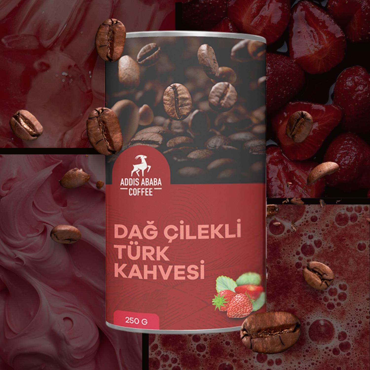 Dağ Çilekli Türk Kahvesi 250 Gr.