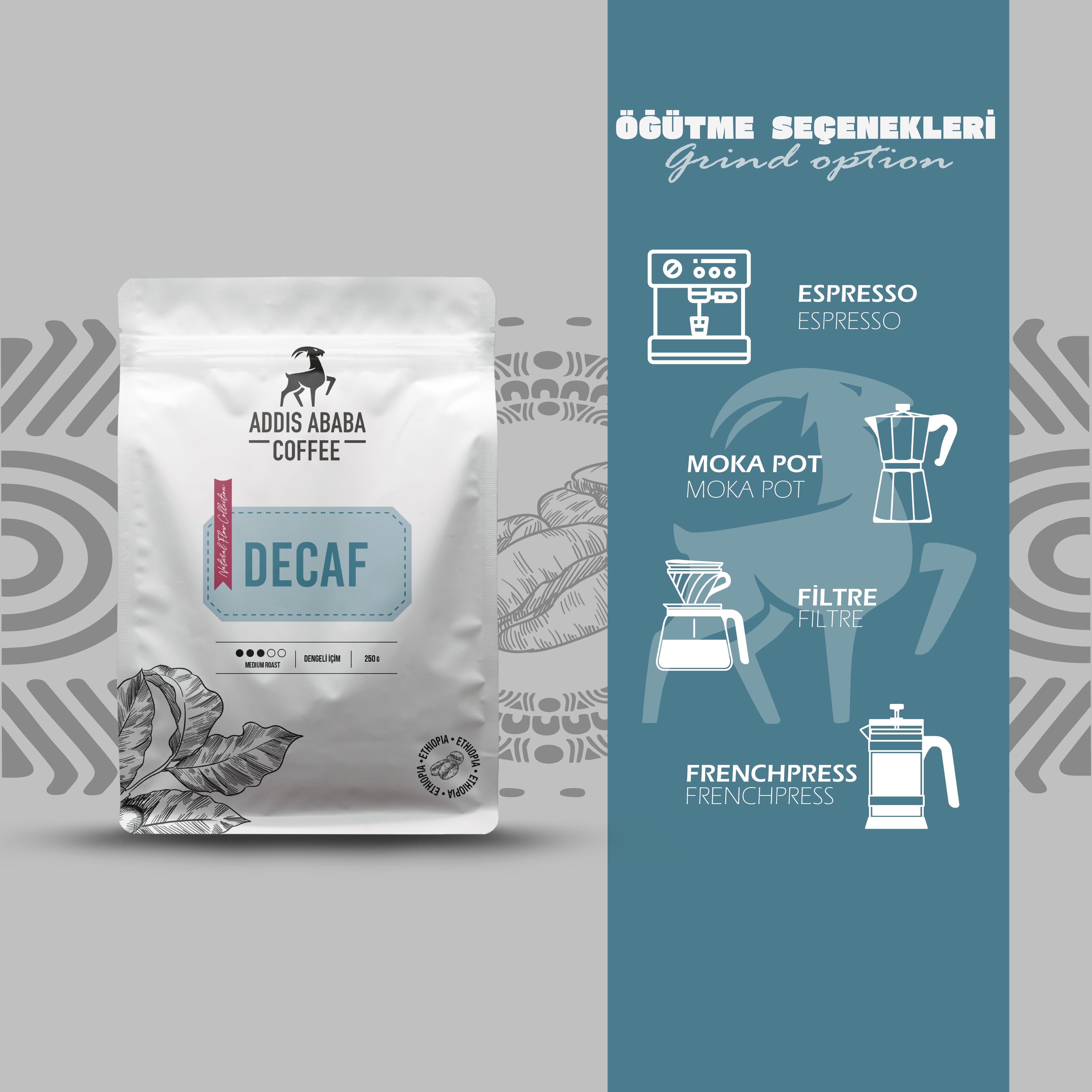 Decaf Coffee - Kafeinsiz Filtre Kahve, 250 gr