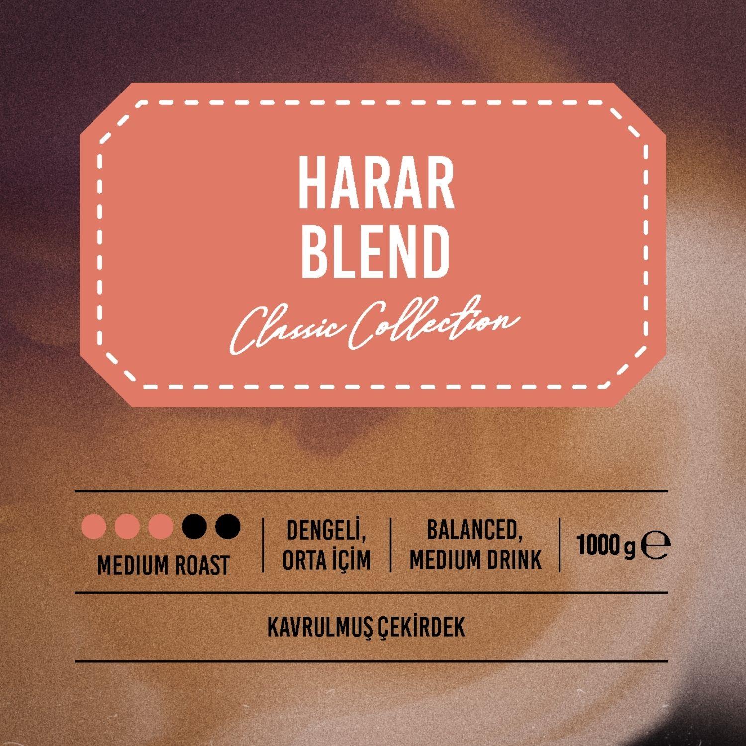 Harar Blend Roasted Coffee Beans 1000 Gr