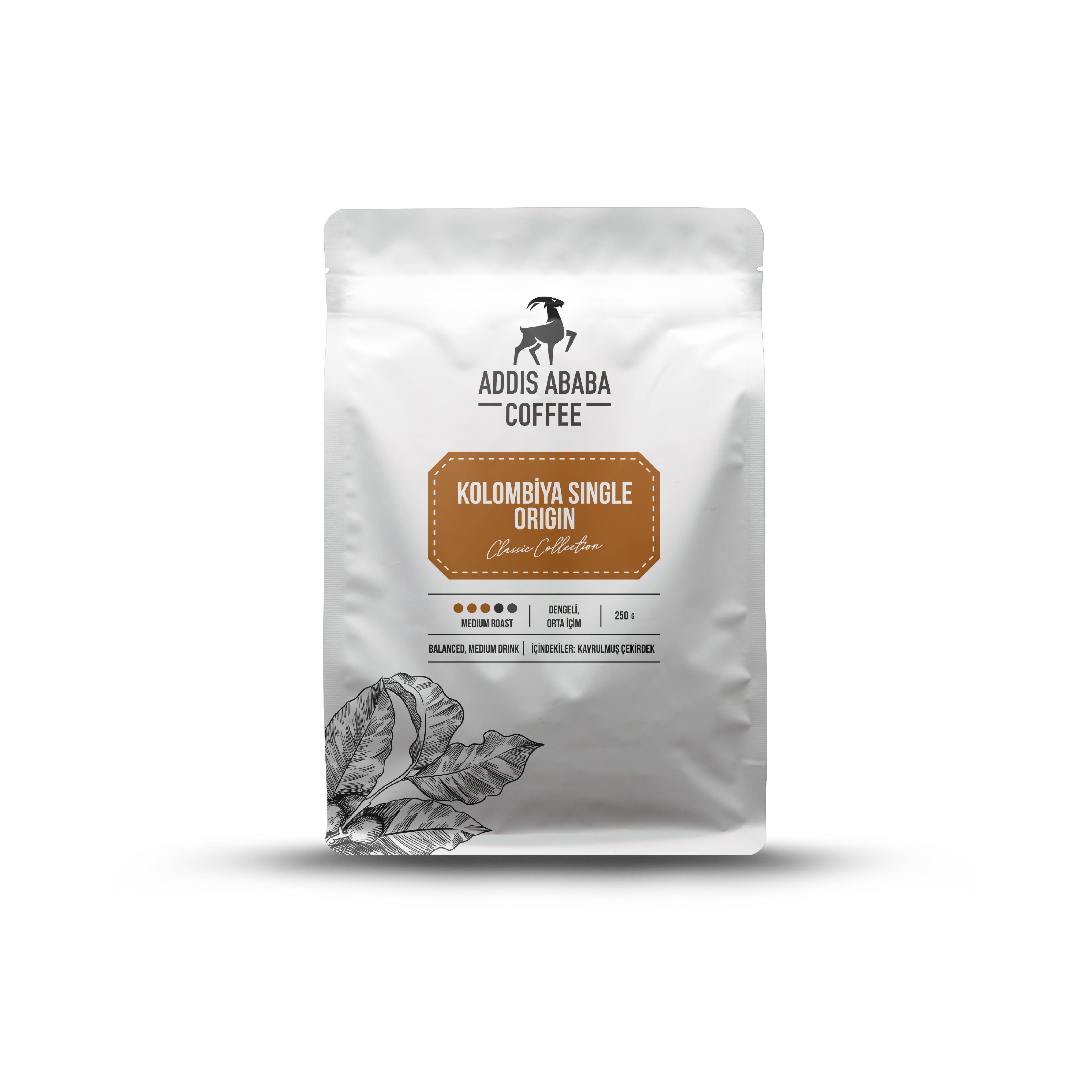 Kolombiya Single Orgin Çekirdek Kahve 250 Gr