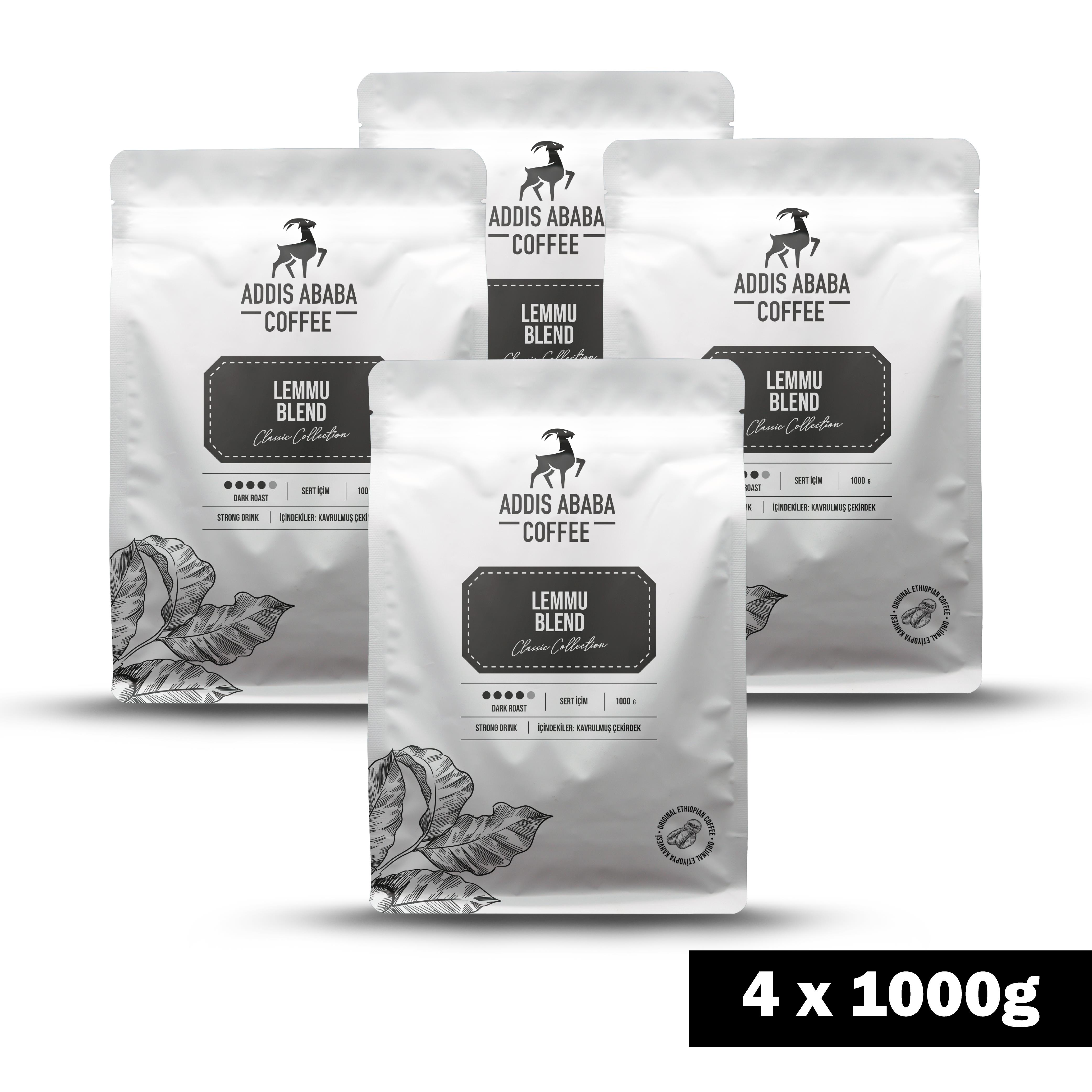 Lemmu Blend Çekirdek Kahve 1000 Gr X 4 Adet