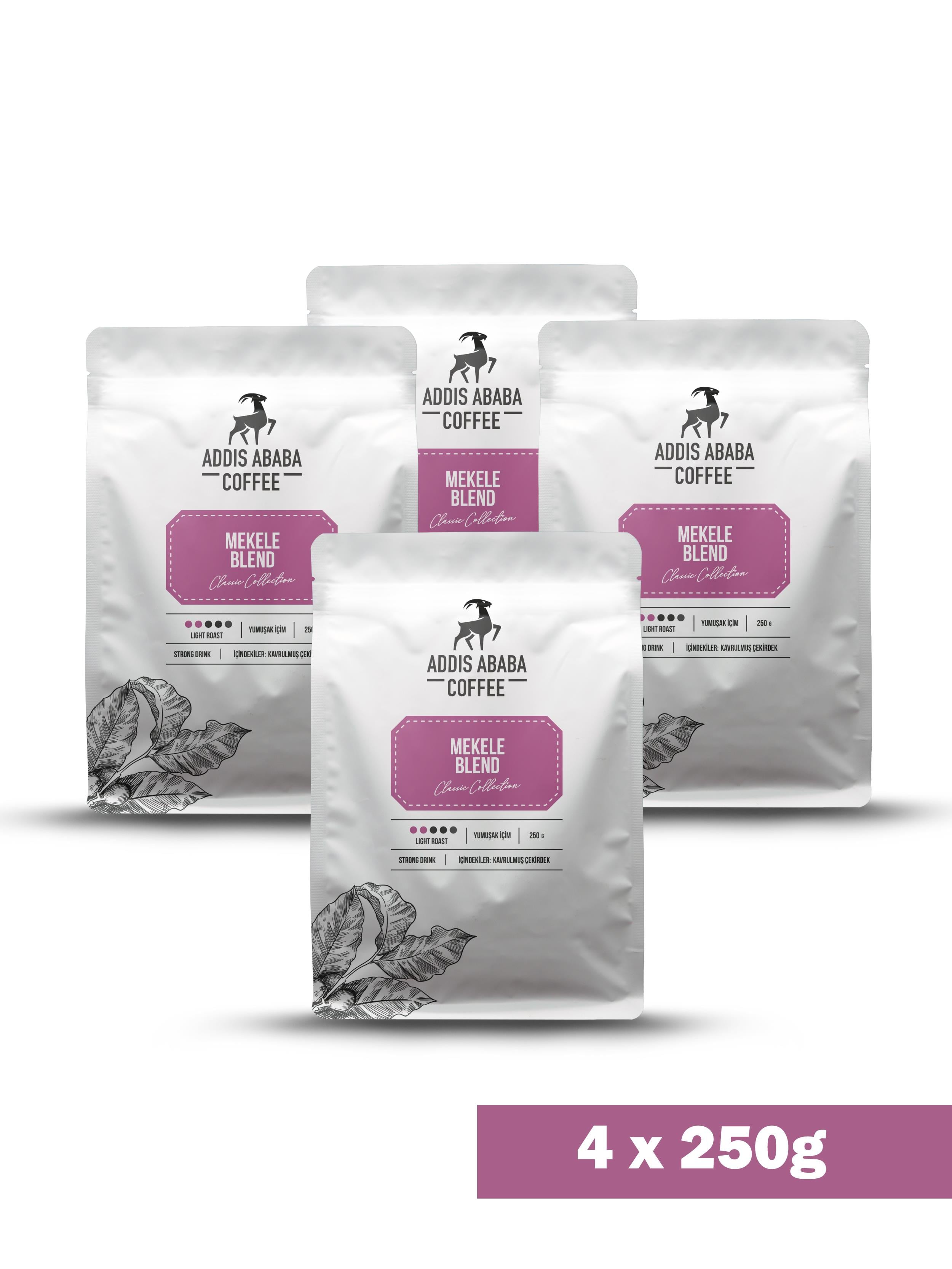 Mekele Blend Kahve Avantajlı Paket 250 Gr. X 4 Adet ( 1000 Gr. )