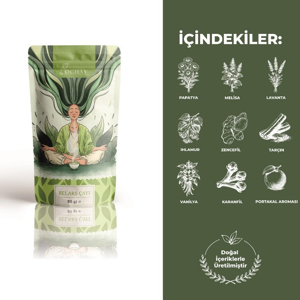 Ochay - Relax Çayı -Rahatlama - 80 Gram
