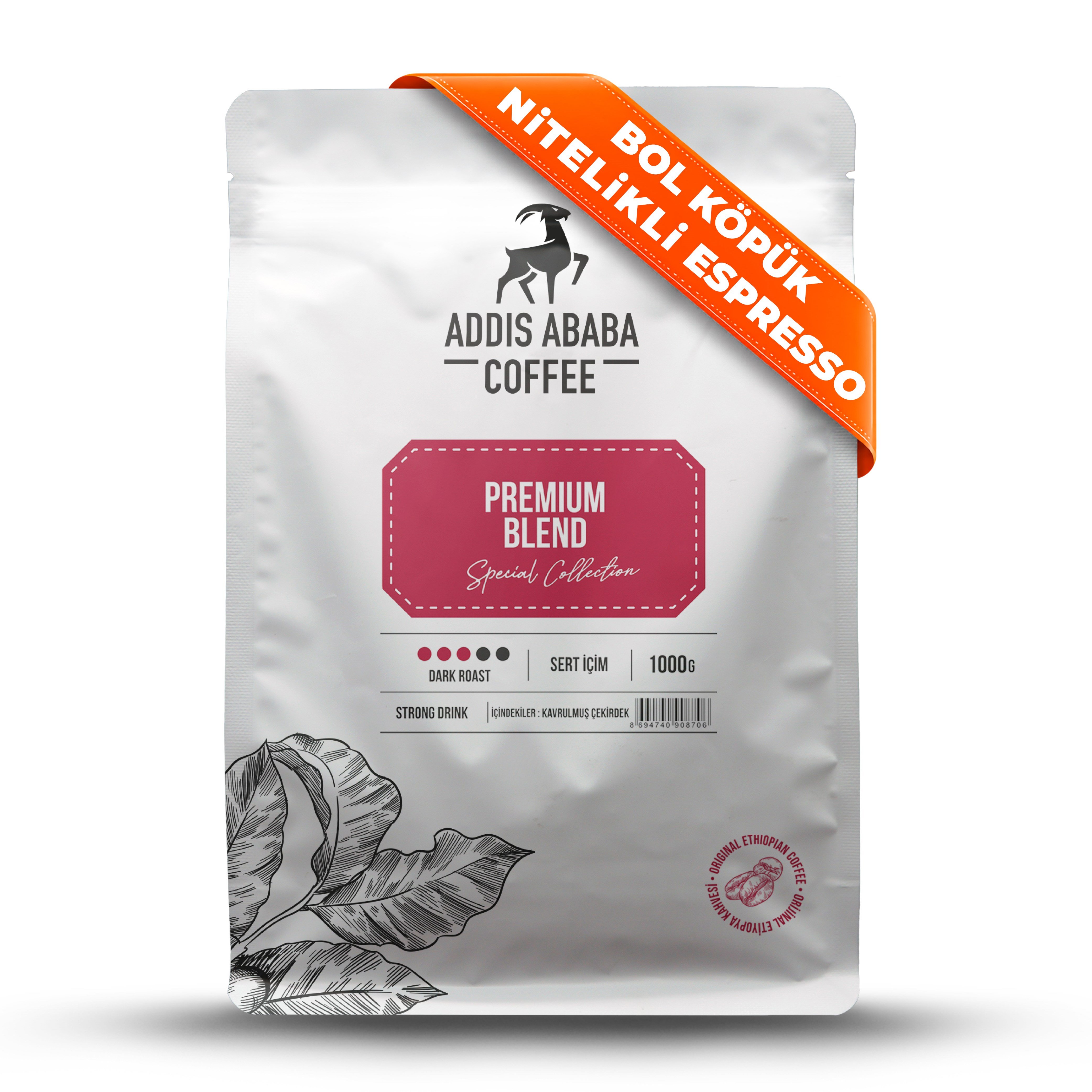Premium Espresso Blend Çekirdek kahve 1000Gr.