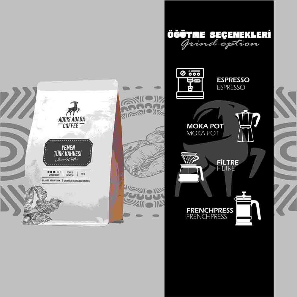 Yemen Ground Turkish Coffee 250 Gr