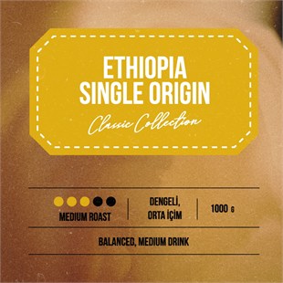 Addis Ababa Coffee - Dünya  Kahvesi - Arabica - Etiyopya - 1000 Gr. 