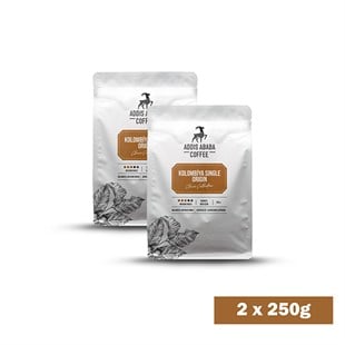 Addis Ababa Coffee - Dünya  Kahvesi - Arabica - Kolombiya Supremo - 250 Gr. X 2 adet ( 500 gr. )