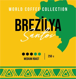Addis Ababa Coffee - Dünya  Kahvesi - Arabica - Brezilya Santos - 1000 Gr. 
