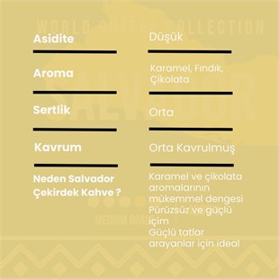 Addis Ababa Coffee - Dünya  Kahvesi - Arabica - Salvador - 1000 Gr. 