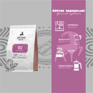 Addis Ababa Coffee - Mekele - Light Roast - Meyvemsi - 250 Gr. X 4 adet (1 kg)