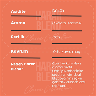 Harar Blend Roasted Coffee Beans 1000 Gr