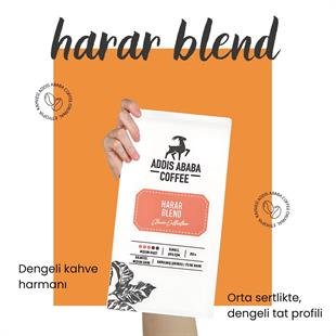 Harar Blend Roasted Coffee Beans 250 Gr