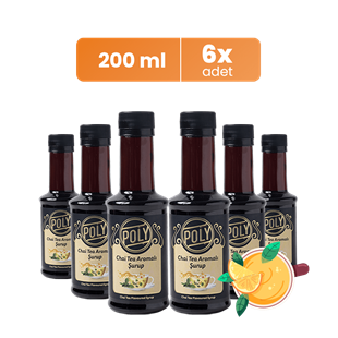 6 Pack Chai Tea Flavored Coffee Syrup (6X200 ML.)